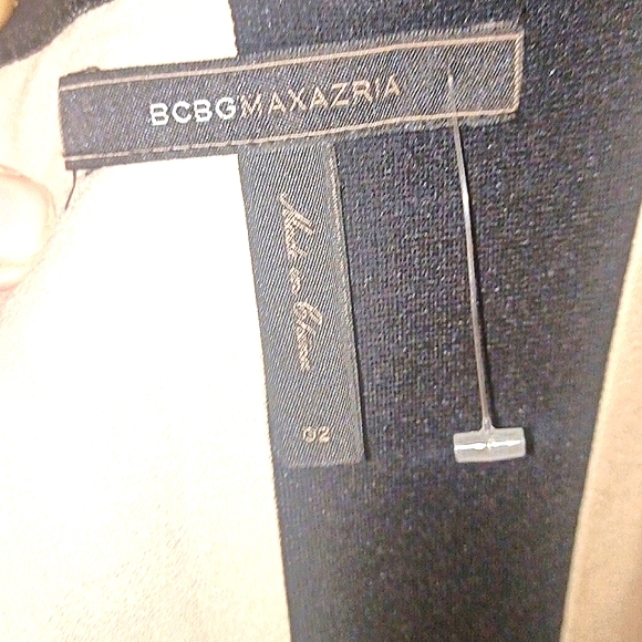 BCBGMAXAZRIA-TESS/BLACK- STRAPLESS/HI-LOW-DRESS- STYLE-SIZE:02 - Picture 4 of 6